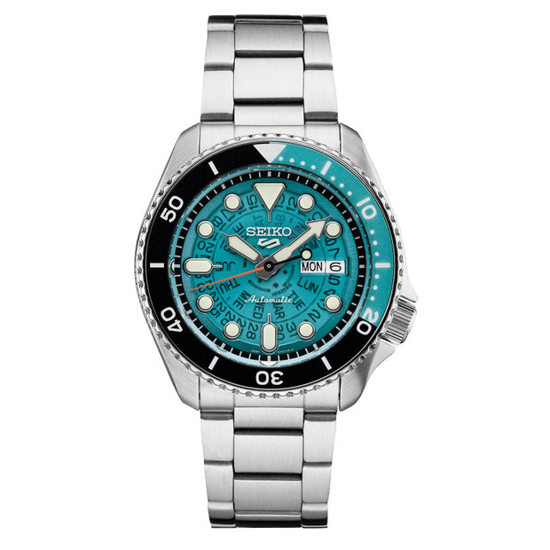 SRPJ45 Seiko 5 Sports Turquoise Dial Automatic Stainless steel Men's Watch