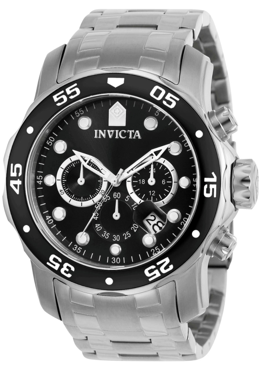 Invicta Men's 0069 Pro Diver Quartz Chronograph Black Dial Watch