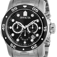 Invicta Men's 0069 Pro Diver Quartz Chronograph Black Dial Watch