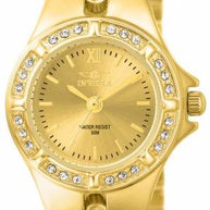 Invicta Women's 0134 Wildflower Quartz 3 Hand Gold Dial Watch