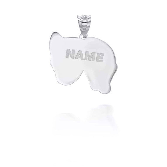 Silver Personalized Comedy & Tragedy Drama & Theatre Masks Reversible Pendant Necklace