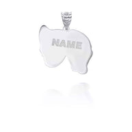 Silver Personalized Comedy & Tragedy Drama & Theatre Masks Reversible Pendant Necklace