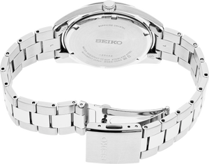 Seiko SUR343 Essentials Solar Gray Dial Silver Tone Men's Watch