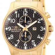Invicta Women's 0382 Specialty Quartz Chronograph Black Dial Watch