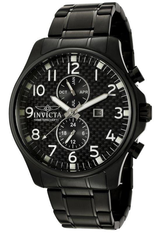 Invicta 0383 Specialty Quartz Chronograph Black Dial Watch