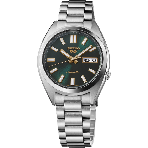 Seiko SRPL57 5 Sports Green Dial Stainless Steel Men's Watch
