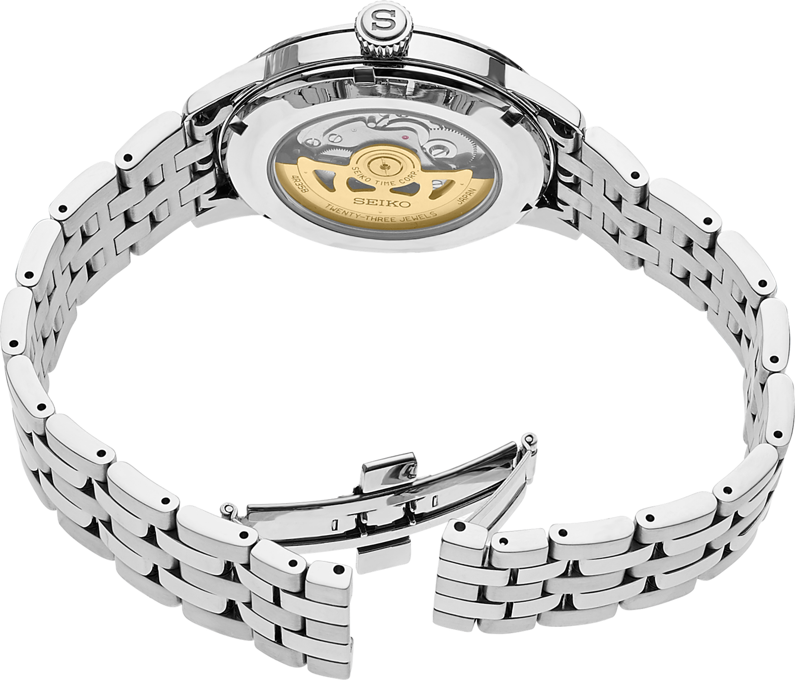 SRPB77 Seiko Presage Automatic Silver-Tone Men’s Watch