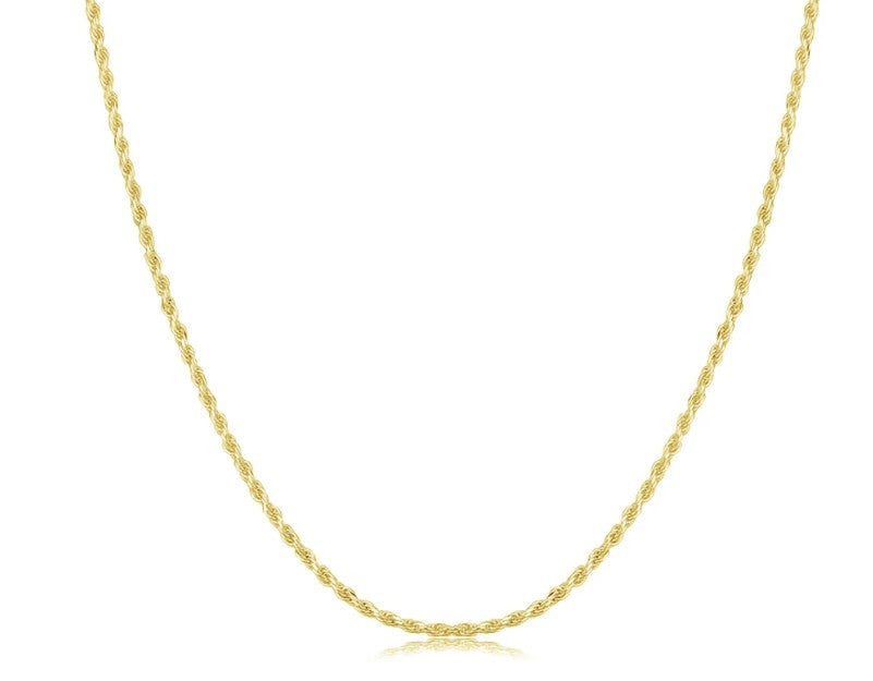 14K Yellow Gold Rope Chain