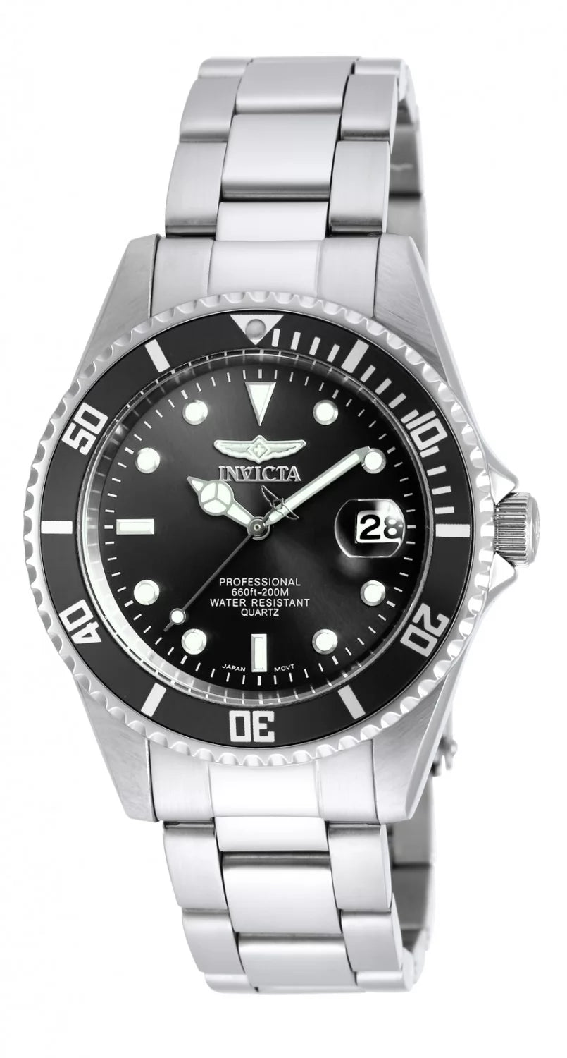 Invicta Men's 8932OB Pro Diver  Quartz 3 Hand Black Dial Watch