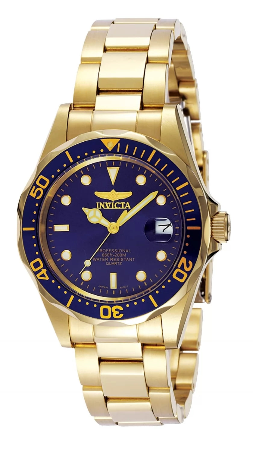 Invicta Men's 8937 Pro Diver Quartz 3 Hand Blue Dial Watch