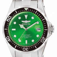 Invicta Men's 10667 Pro Diver Quartz 3 Hand Green Dial Watch