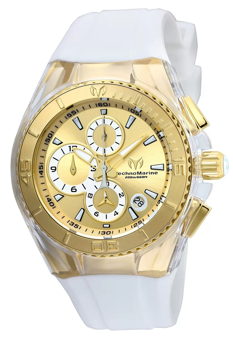 Technomarine Women's TM-115311 Cruise Original Quartz Multifunction Gold Dial Watch
