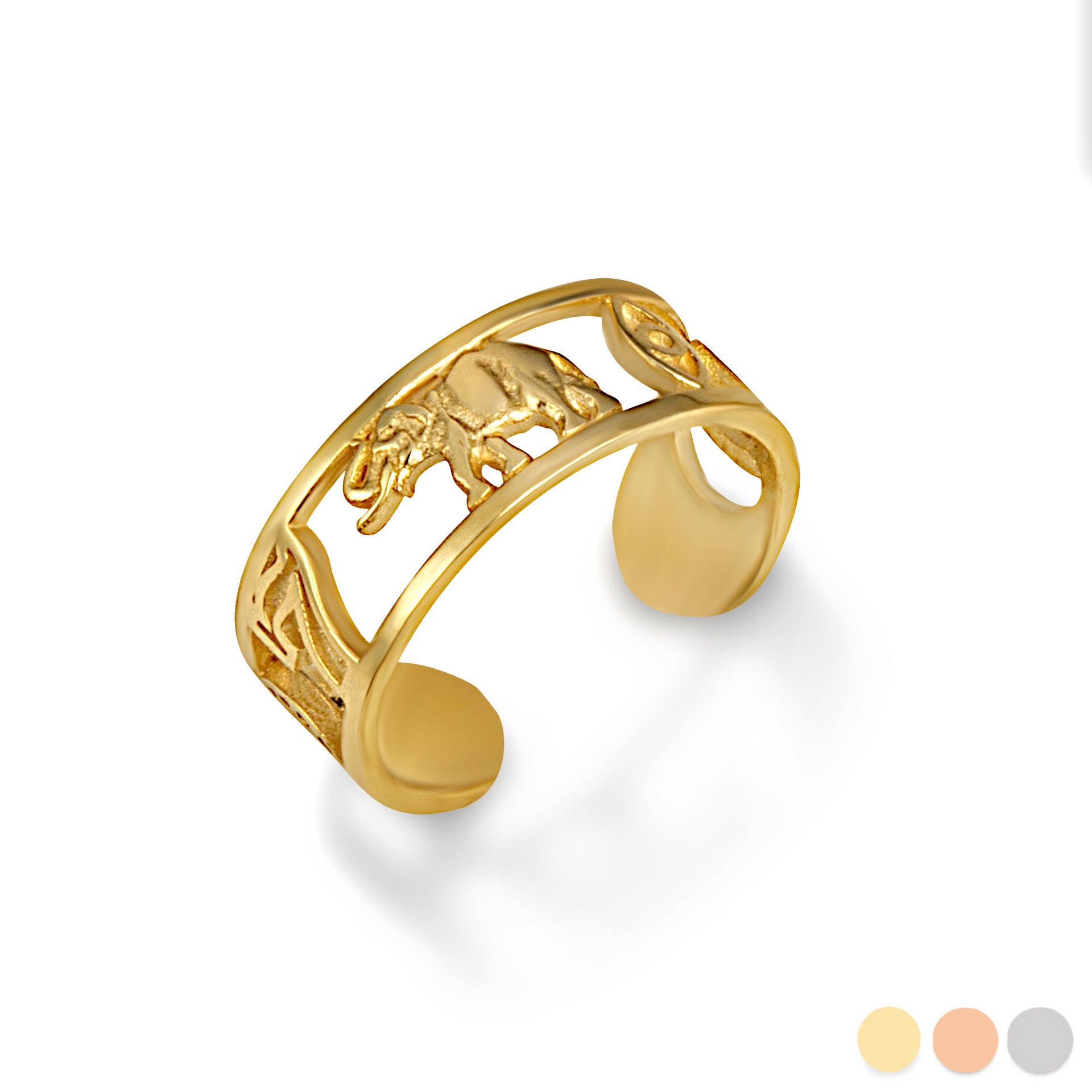 Gold Lucky Charm Toe Ring (Available in Yellow/Rose/White Gold)