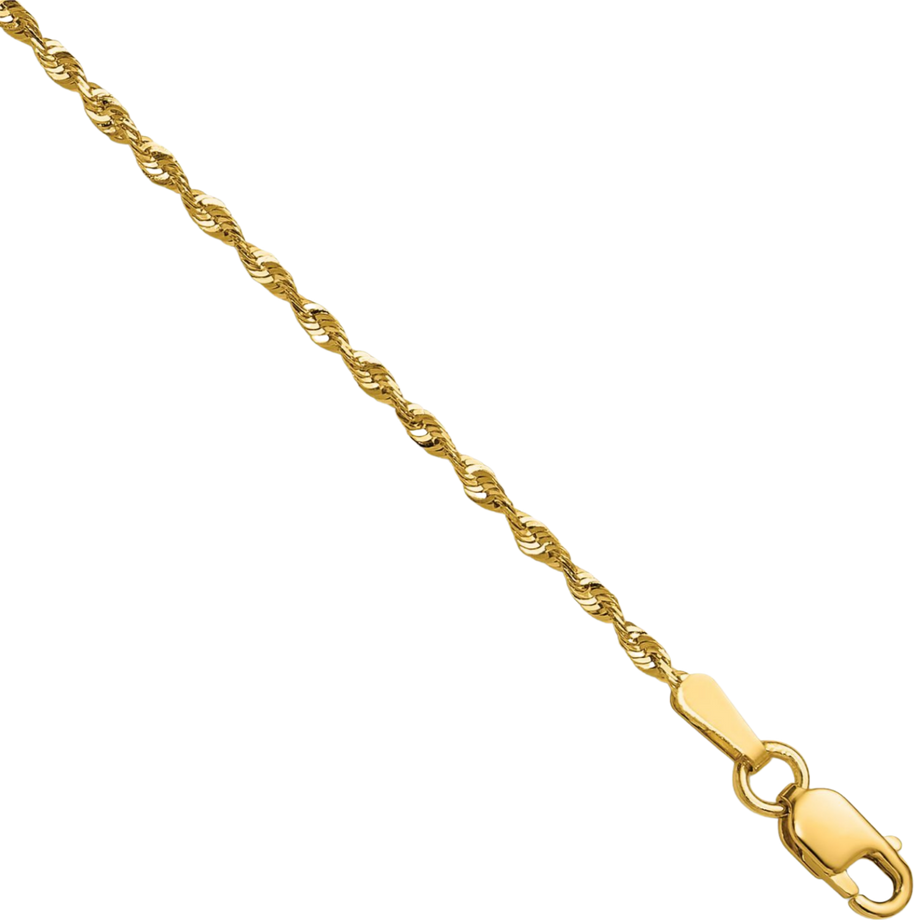 10K Yellow Gold Rope Bracelet