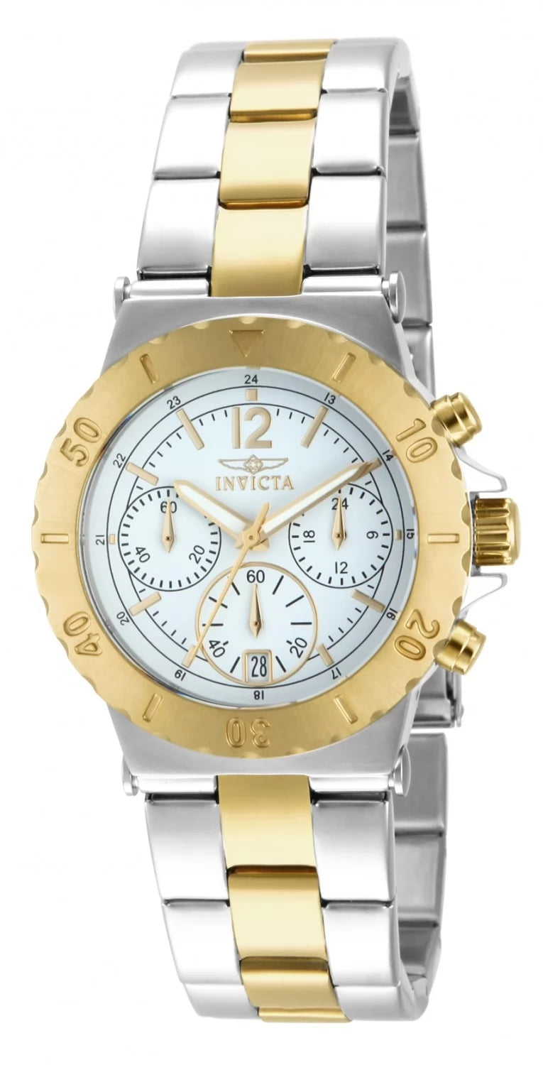 Invicta Women's 14855 Specialty Quartz Chronograph White Dial Watch