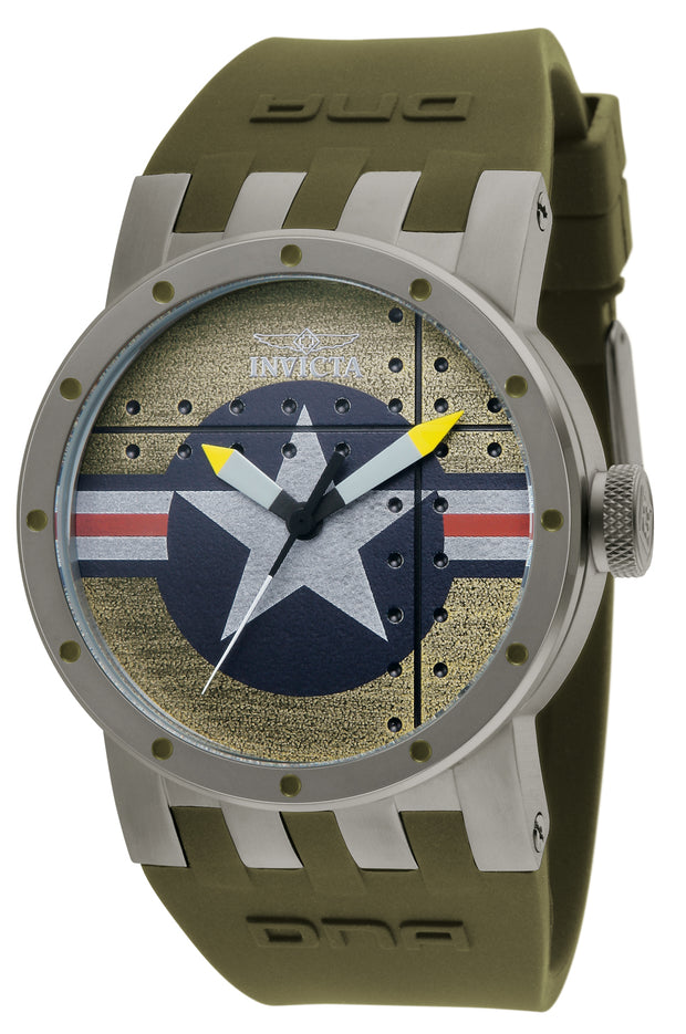 Invicta Men's 11648 DNA Quartz 3 Hand Green Dial Watch