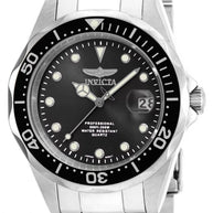 Invicta Men's 17046 Pro Diver Quartz 3 Hand Black Dial Watch