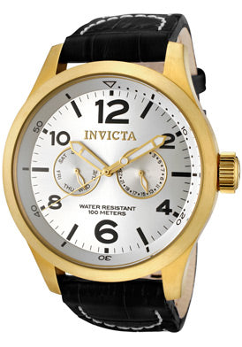 Invicta Men's 12172 Specialty Quartz 3 Hand Silver Dial Watch