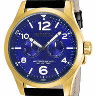 Invicta Men's 12173 Specialty Quartz 3 Hand Blue Dial Watch