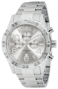 Invicta Men's 1269 Specialty Quartz Chronograph Silver Dial Watch