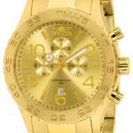 Invicta Men's 1270 Specialty Quartz Chronograph Gold Dial Watch