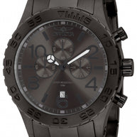 Invicta Men's 1272 Specialty Quartz Chronograph Gunmetal Dial Watch
