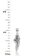 Sterling Silver Ballet Shoe 3D Charm Necklace