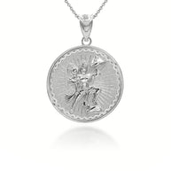 Gold Lord Hanuman Hindu God Coin Pendant/Necklace (Available in Yellow/Rose/White Gold)