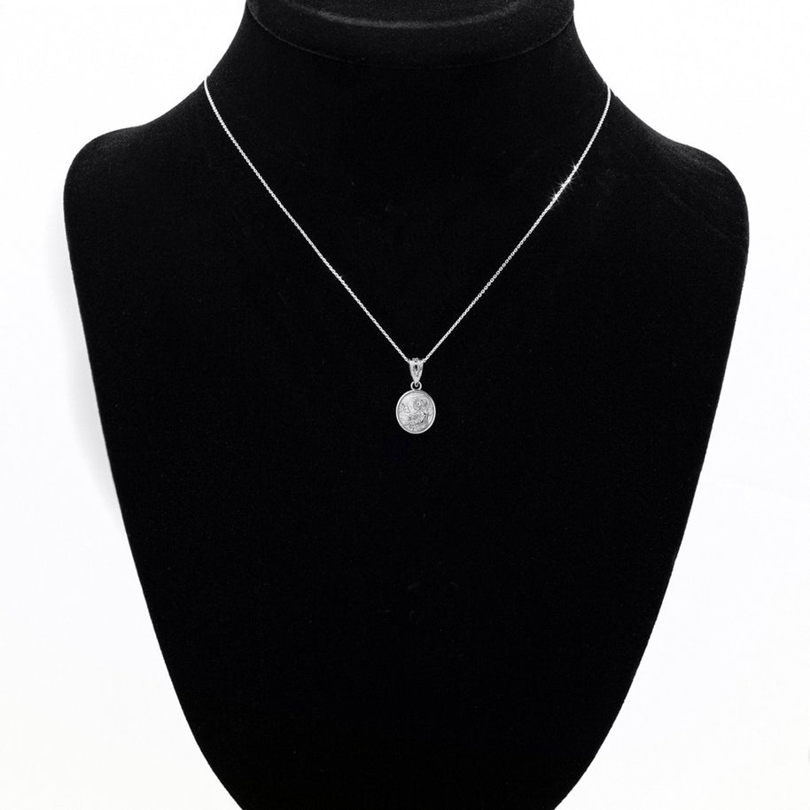 925 Sterling Silver Jesus Christ Sermon On The Mount Pendant Necklace