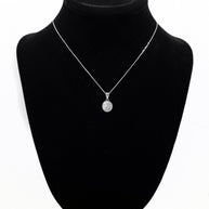 925 Sterling Silver Jesus Christ Sermon On The Mount Pendant Necklace