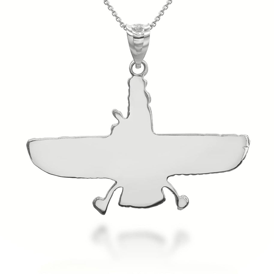 Silver Faravahar Ahura Mazda Pendant / Necklace