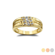 His 9-Stone Diamond Wedding Band in Gold (Available in Yellow/Rose/White Gold)