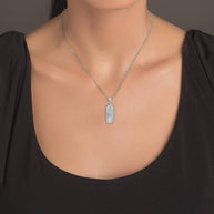 .925 Sterling Silver Egyptian Eye of Horus Ankh Scarab Beetle Beaded Amulet Pendant Necklace