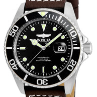 Invicta Men's 22069 Pro Diver  Quartz 3 Hand Black Dial Watch