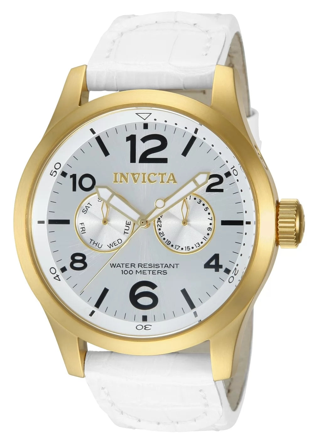 Invicta Men's 12174 Specialty Quartz 3 Hand Silver Dial Watch