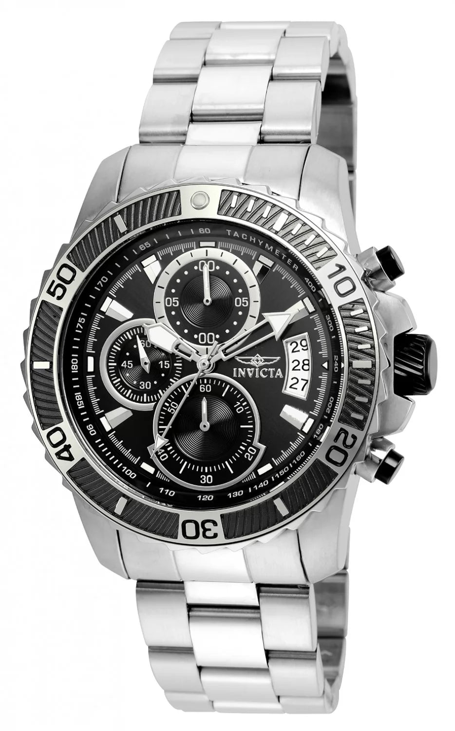 Invicta Men's 22412 Pro Diver Quartz Multifunction Black Dial Watch
