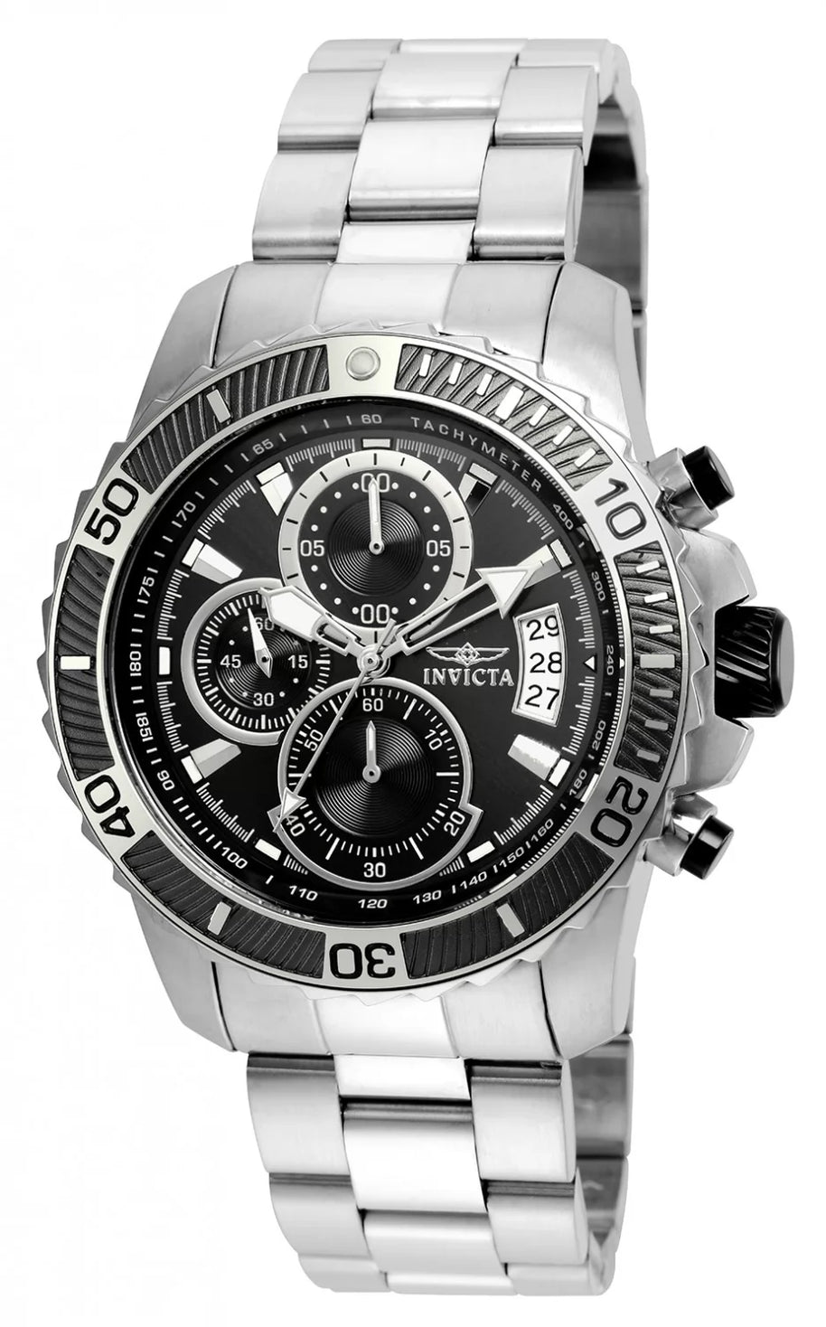 Invicta Men's 22412 Pro Diver Quartz Multifunction Black Dial Watch