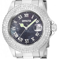 Invicta Women's 21711 Angel  Quartz 3 Hand Black Dial Watch