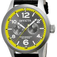 Invicta Men's 14141 I-Force Quartz 3 Hand Charcoal Dial Watch