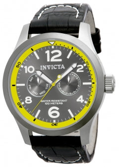 Invicta Men's 14141 I-Force Quartz 3 Hand Charcoal Dial Watch