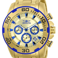Invicta Men's 22320 Pro Diver Quartz Chronograph Gold Dial Watch