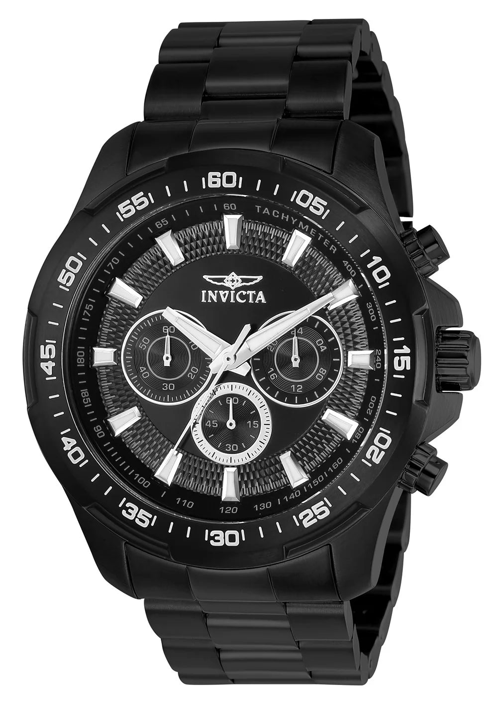 Invicta Men's 22785 Speedway Quartz Multifunction Black Dial Watch