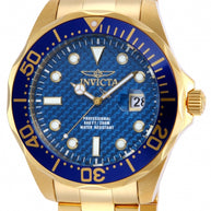 Invicta Men's 14357 Pro Diver Quartz 3 Hand Blue Dial Watch