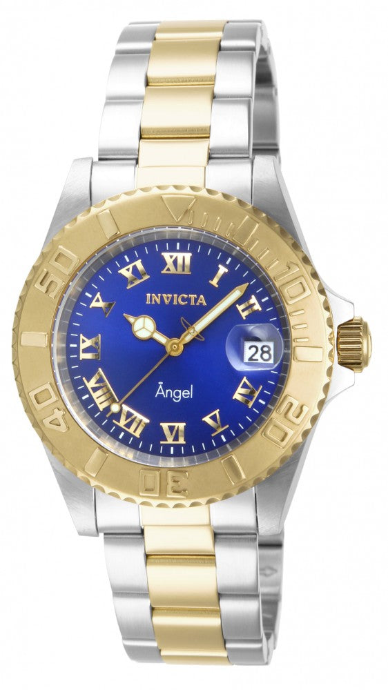 Invicta Women's 14363 Angel Quartz 3 Hand Blue Dial Watch