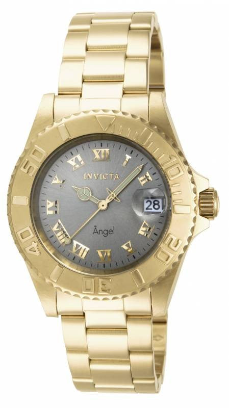 Invicta Women's 14366 Angel Quartz 3 Hand Light Grey Dial Watch