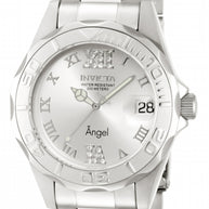 Invicta Women's 14396 Angel Quartz 3 Hand Silver Dial Watch