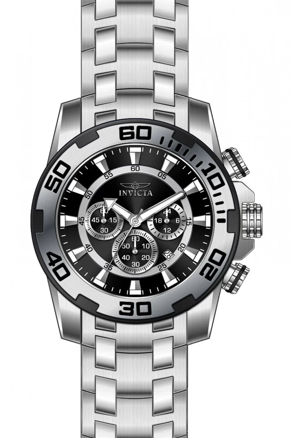 Invicta Men's 22318 Pro Diver Quartz Chronograph Black Dial Watch