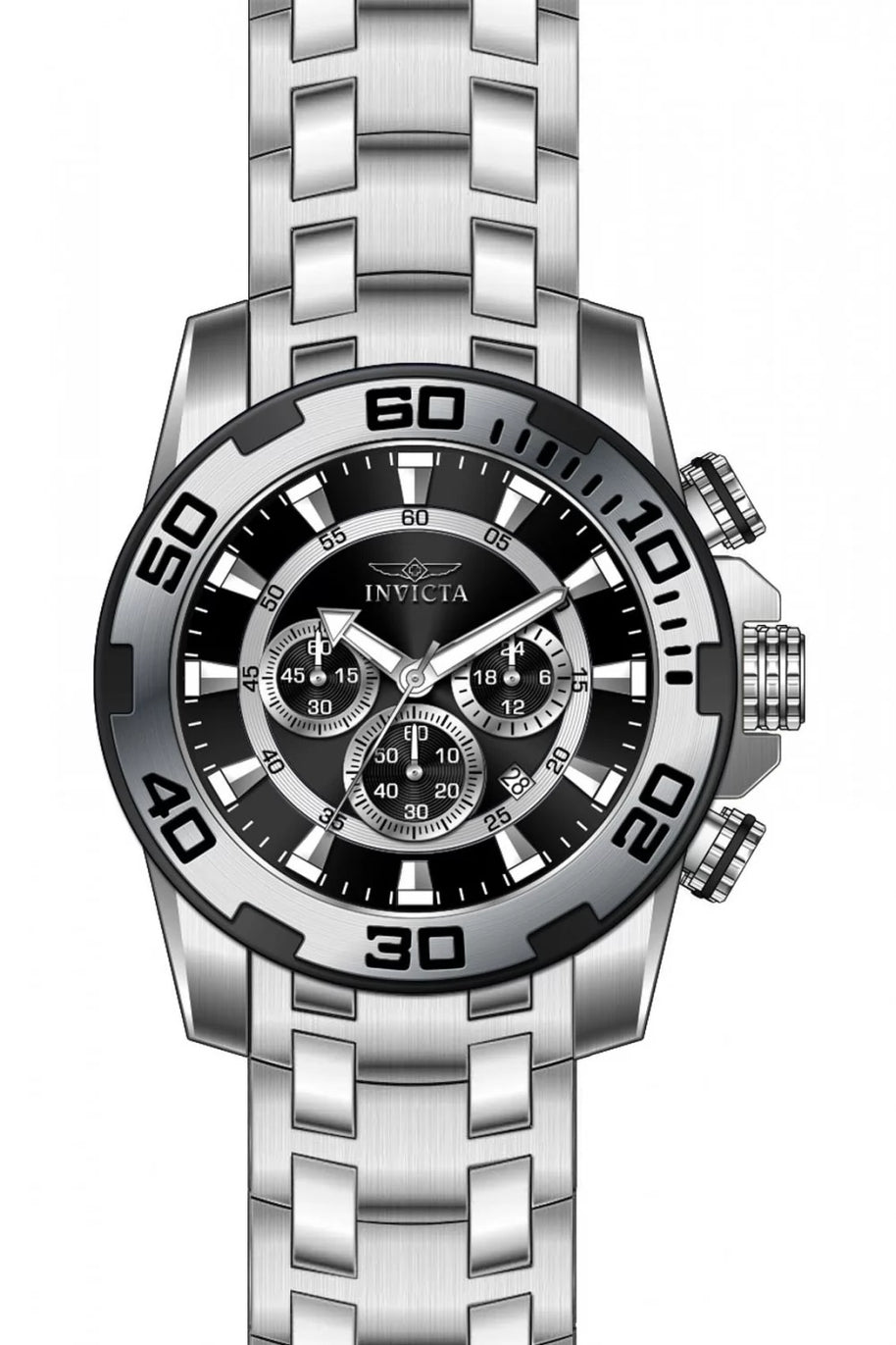 Invicta Men's 22318 Pro Diver Quartz Chronograph Black Dial Watch