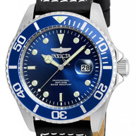 Invicta Men's 22068 Pro Diver  Quartz 3 Hand Blue Dial Watch