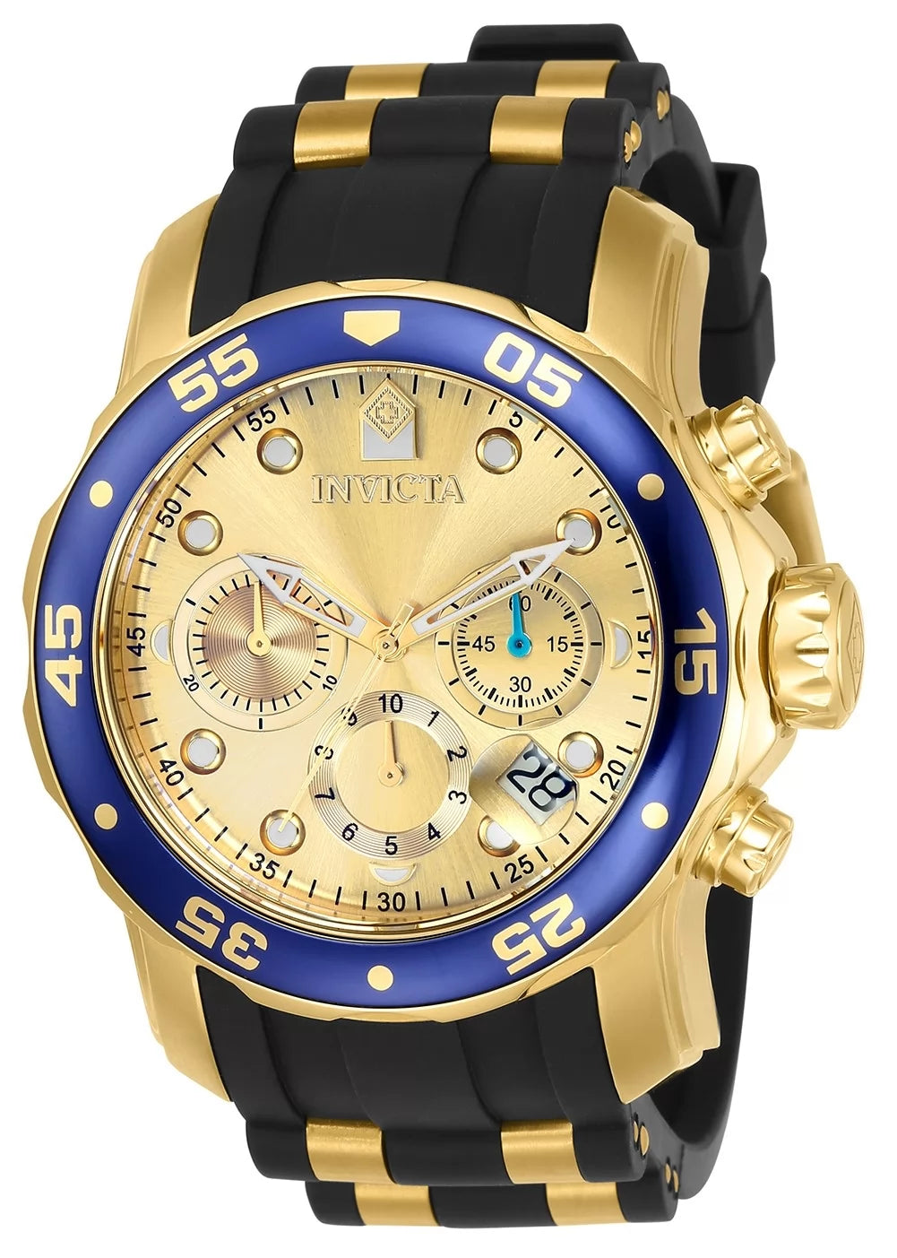 Invicta Men's 17881 Pro Diver Quartz Multifunction Gold Dial Watch